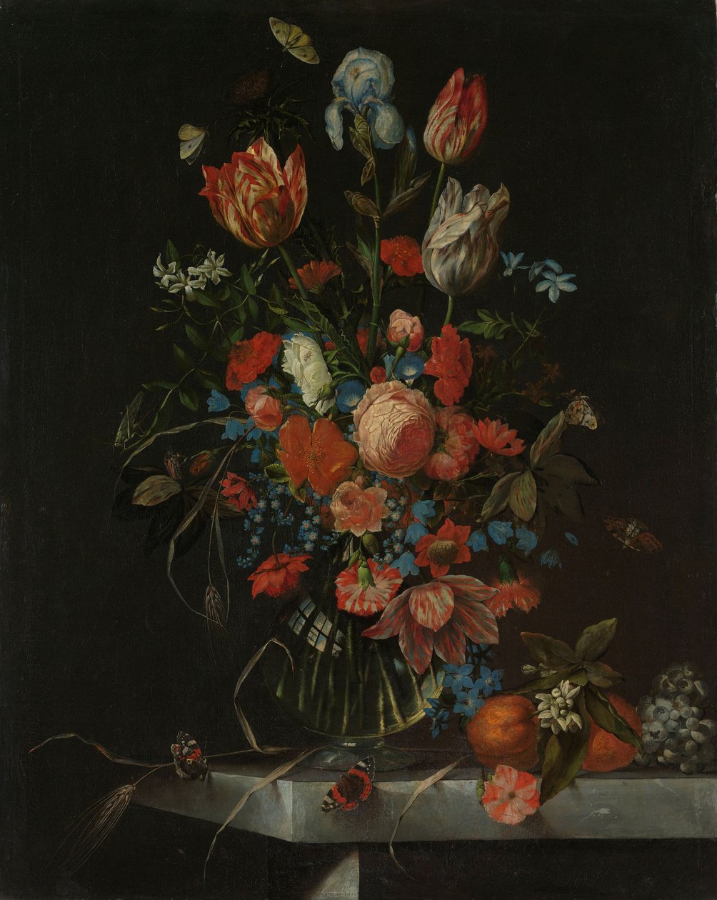 Still Life with Flowers by Ottmar the Elder Elliger