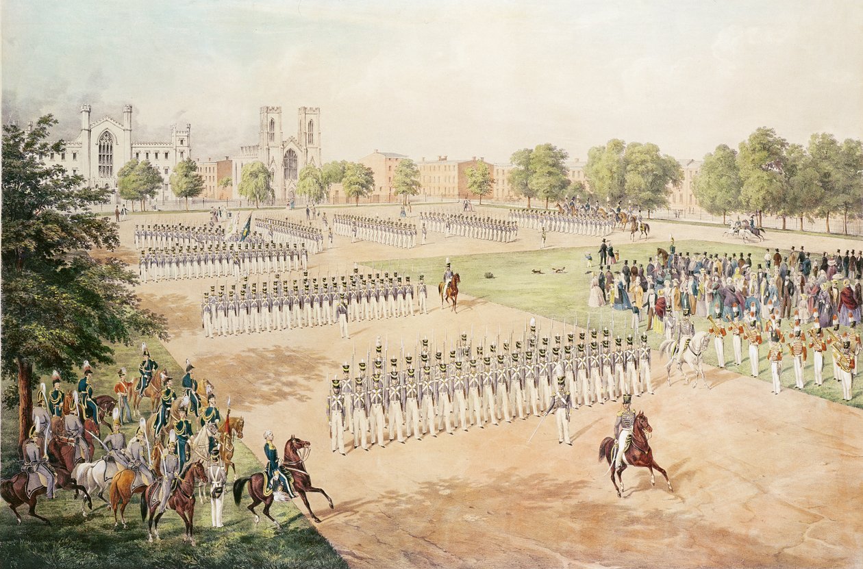 National Guard of the 7th Regiment NYSM, engraved by C. Gildemeister, 1852 by Otto Botticher