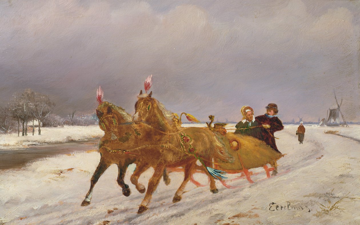 Troika in the Snow by Otto Eerelman