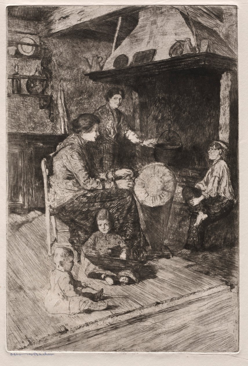 Etchings of Venice: The Lace Makers by Otto H. Bacher