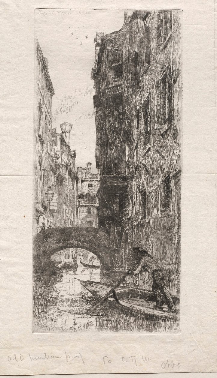 Ponte del Pistor, Venice, 1880 by Otto H. Bacher
