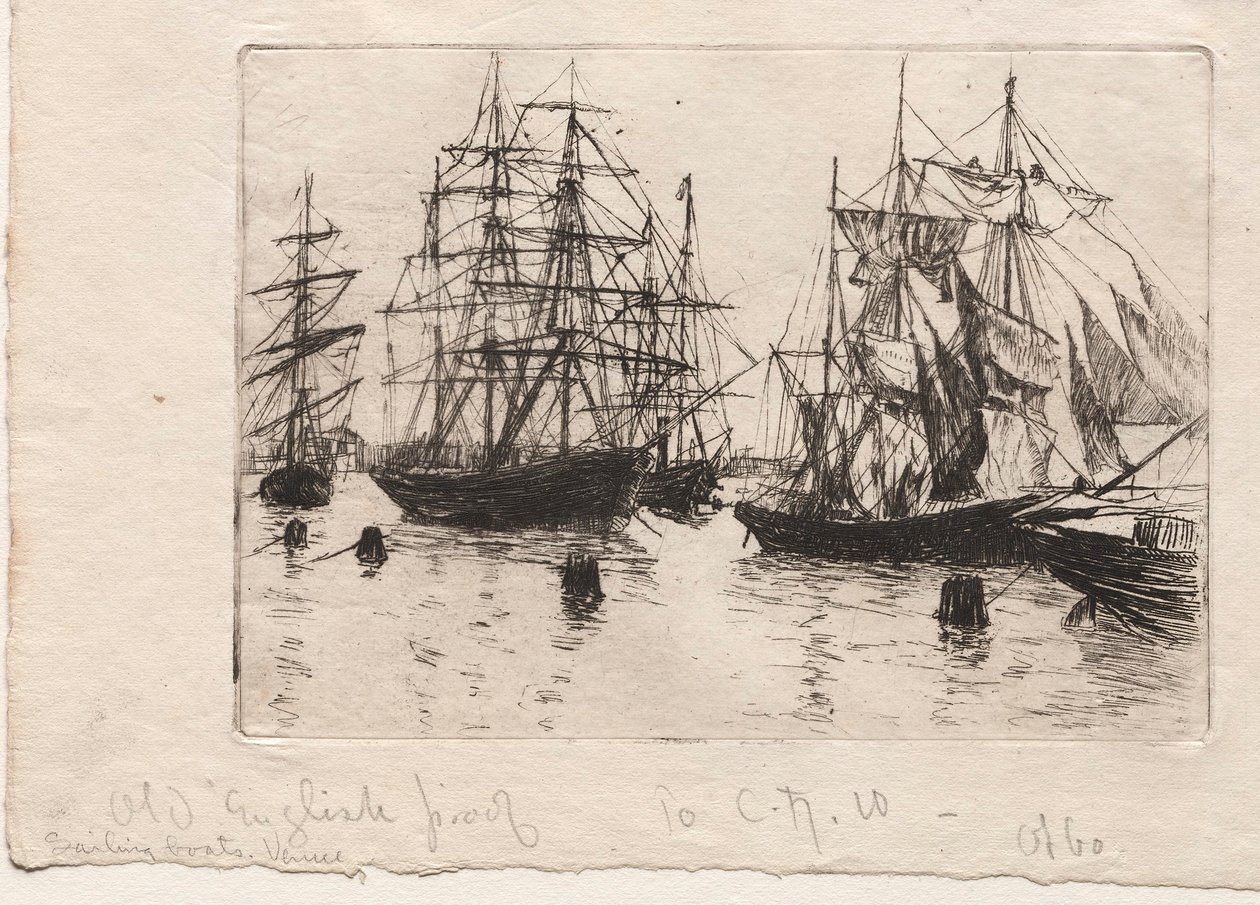 Sailing Boats, Venice by Otto H. Bacher