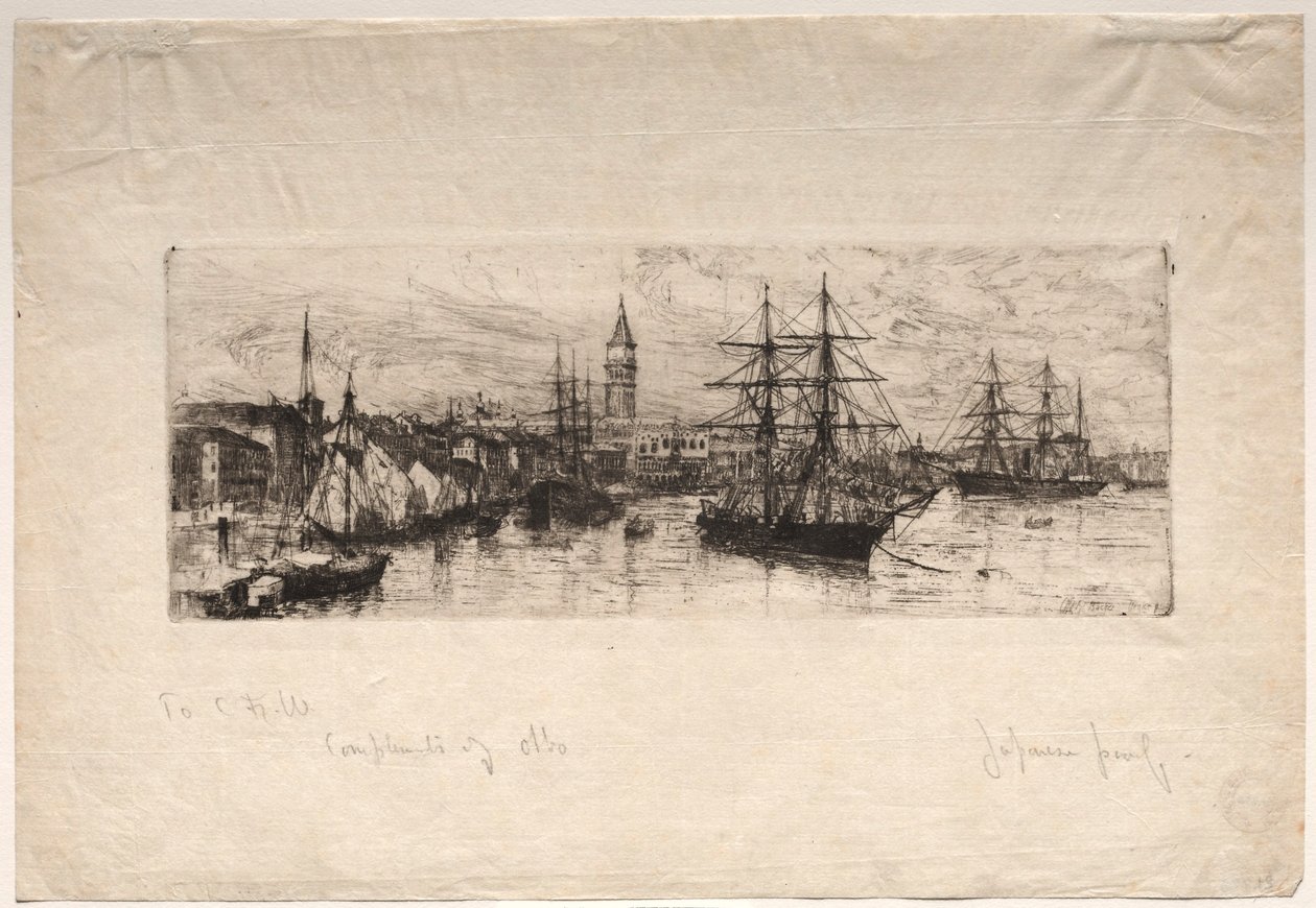 Shipping and the Ducal Palace by Otto H. Bacher