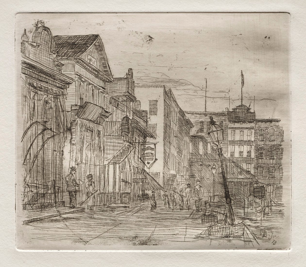 Southwest Corner, Public Square, Cleveland, 1878 by Otto H. Bacher