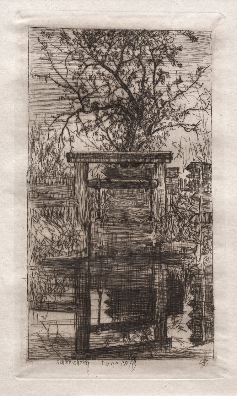 The Lock, Schleissheim by Otto H. Bacher