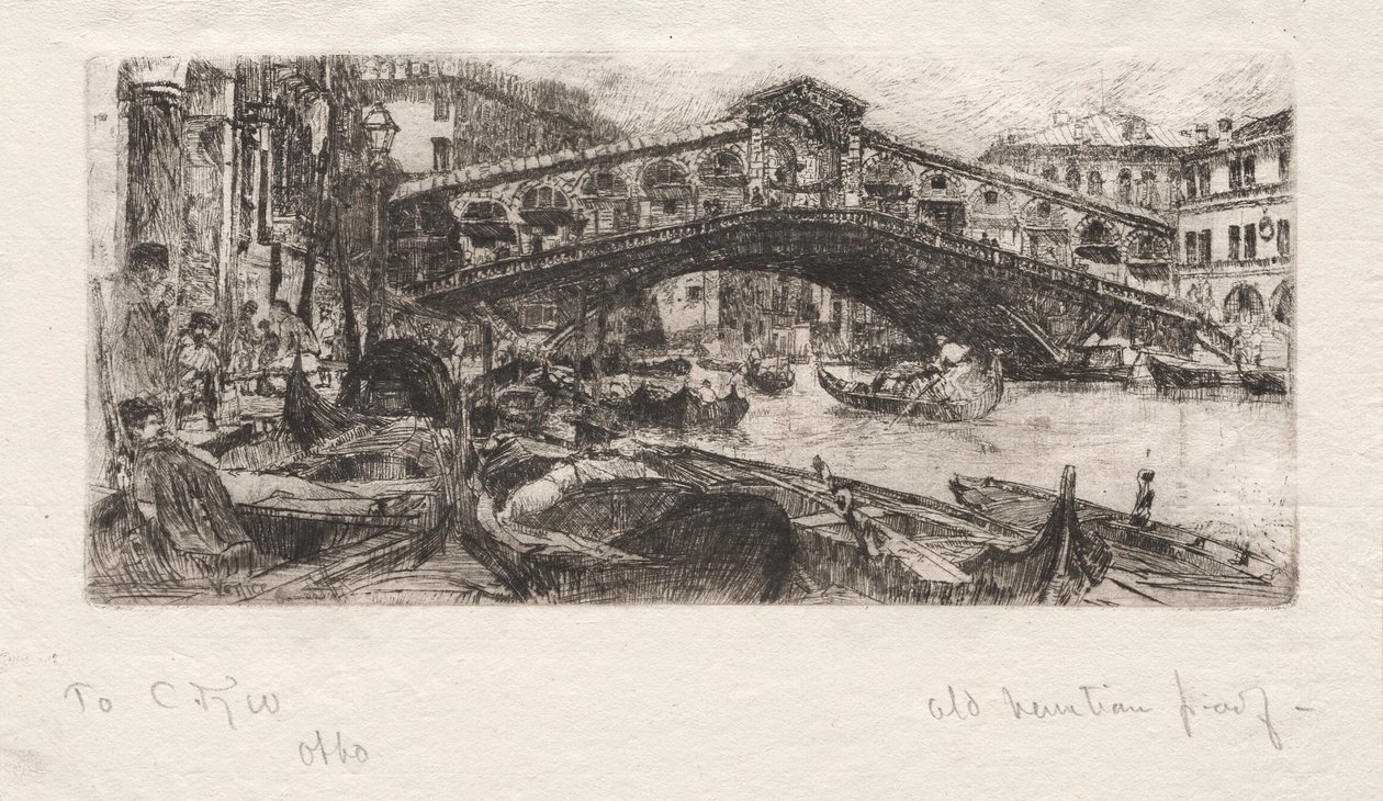 The Rialto, Venice by Otto H. Bacher