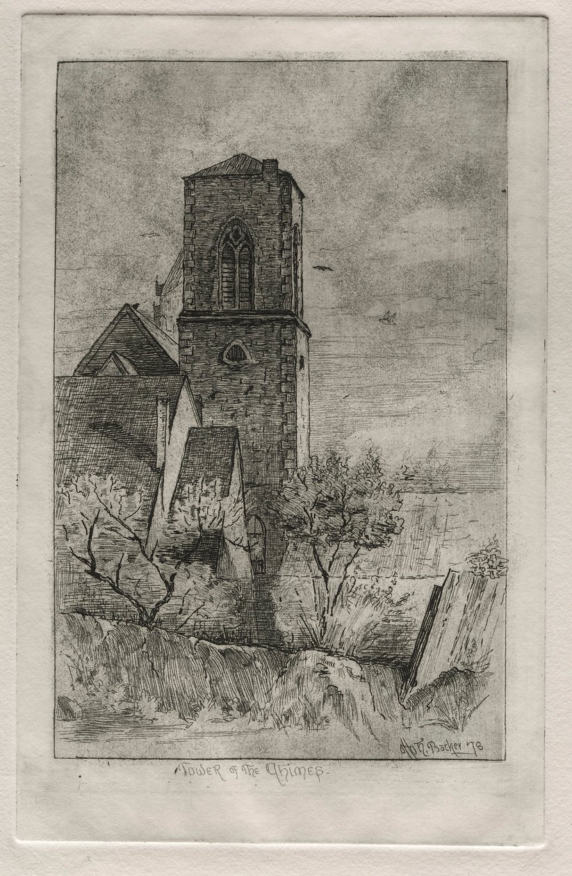 Tower of the Chimes, 1878 by Otto H. Bacher