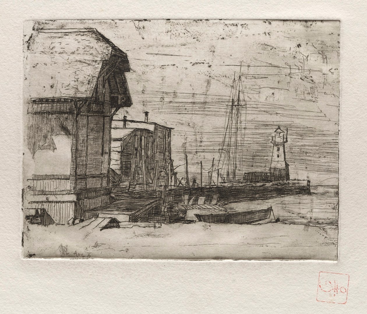 West Pier 1878 by Otto H. Bacher