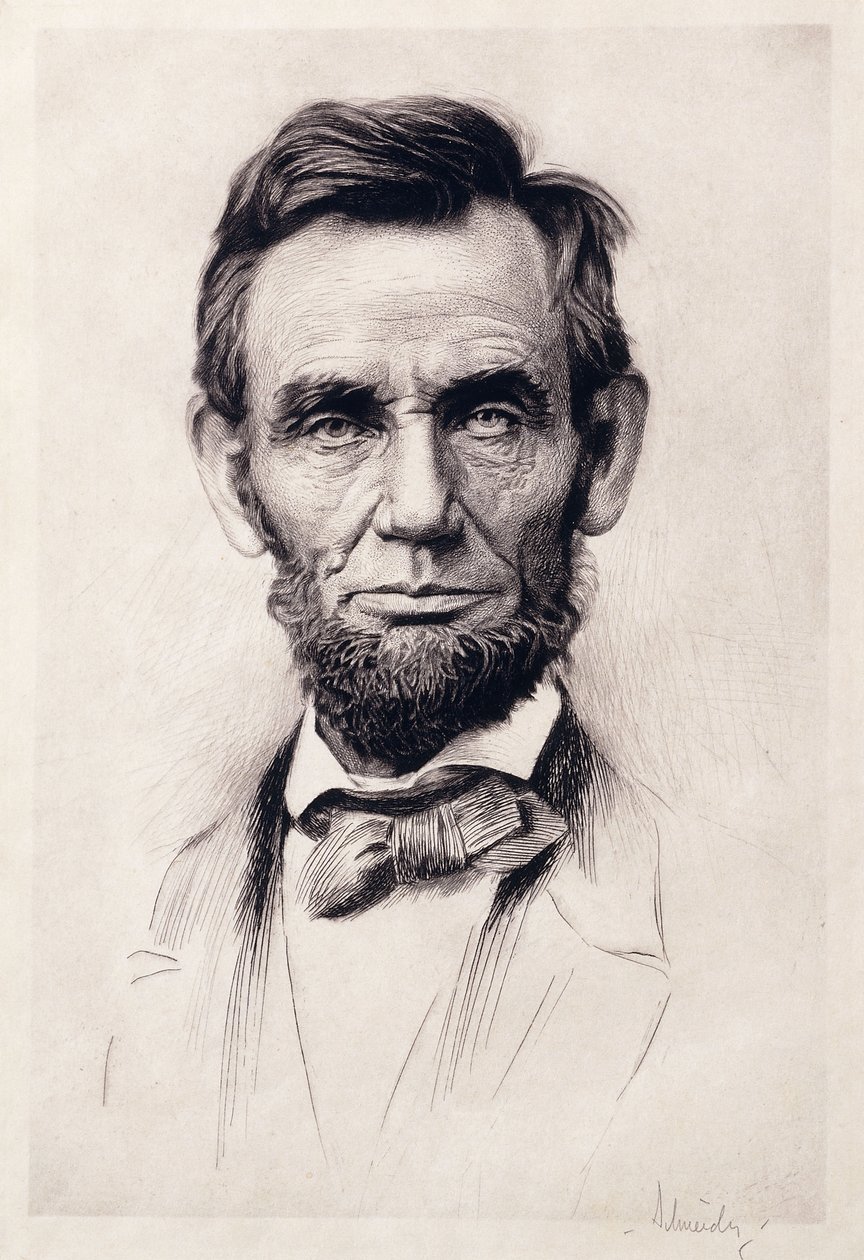 Portrait of Lincoln by Otto Henry Schneider