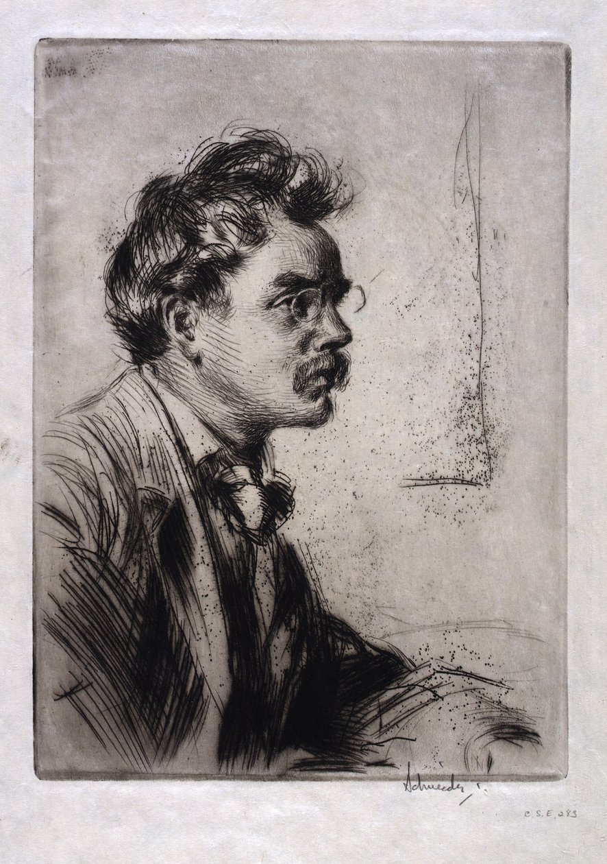 Portrait of B.J.O. Nordfelt by Otto J. Schneider