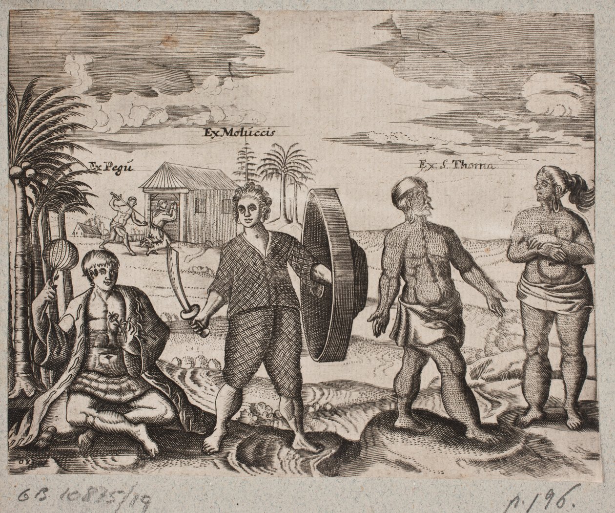 Natives, including a Warrior from the Moluccas by Otto Koch