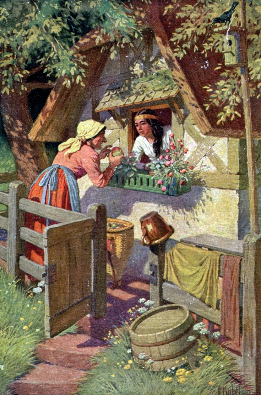 Snow White and the Witch by Otto Kubel