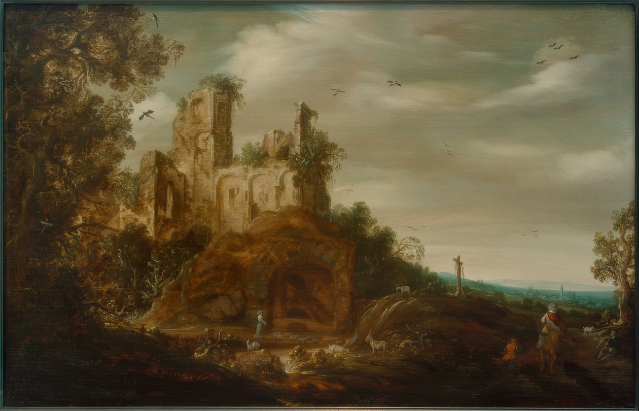 Landscape by Otto Marseus  van Schrieck
