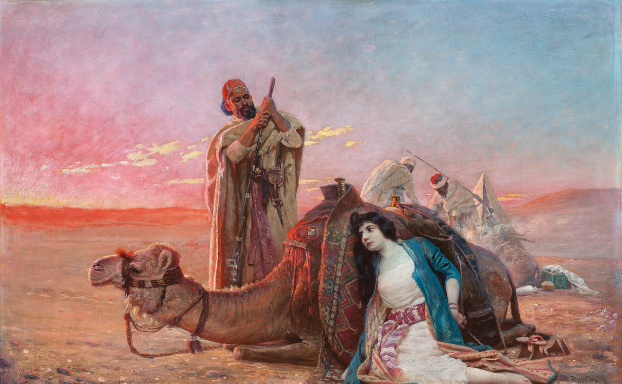 A Rest in the Desert by Otto Pilny