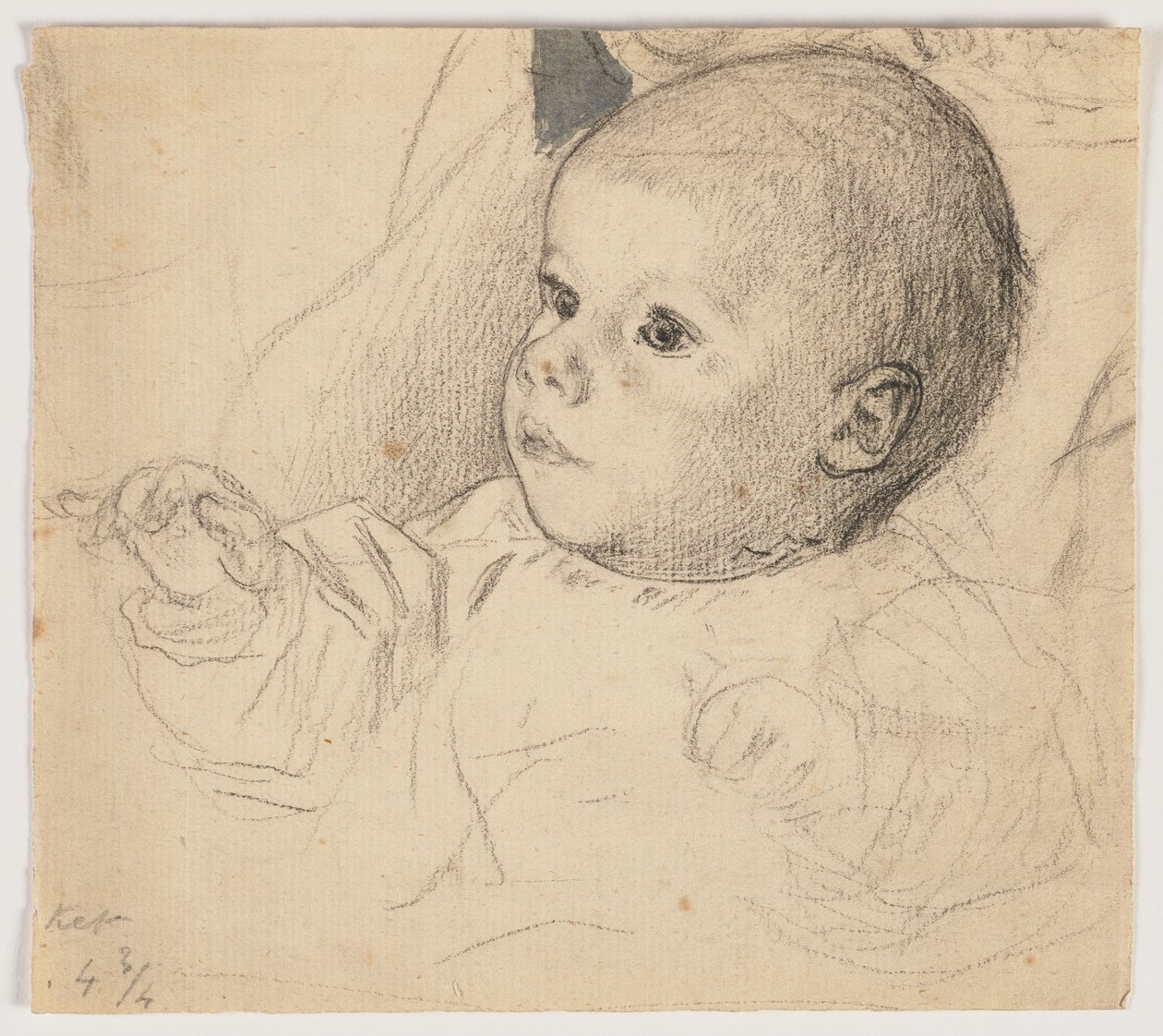Portrait of Victor Scholderer as a Child by Otto Scholderer