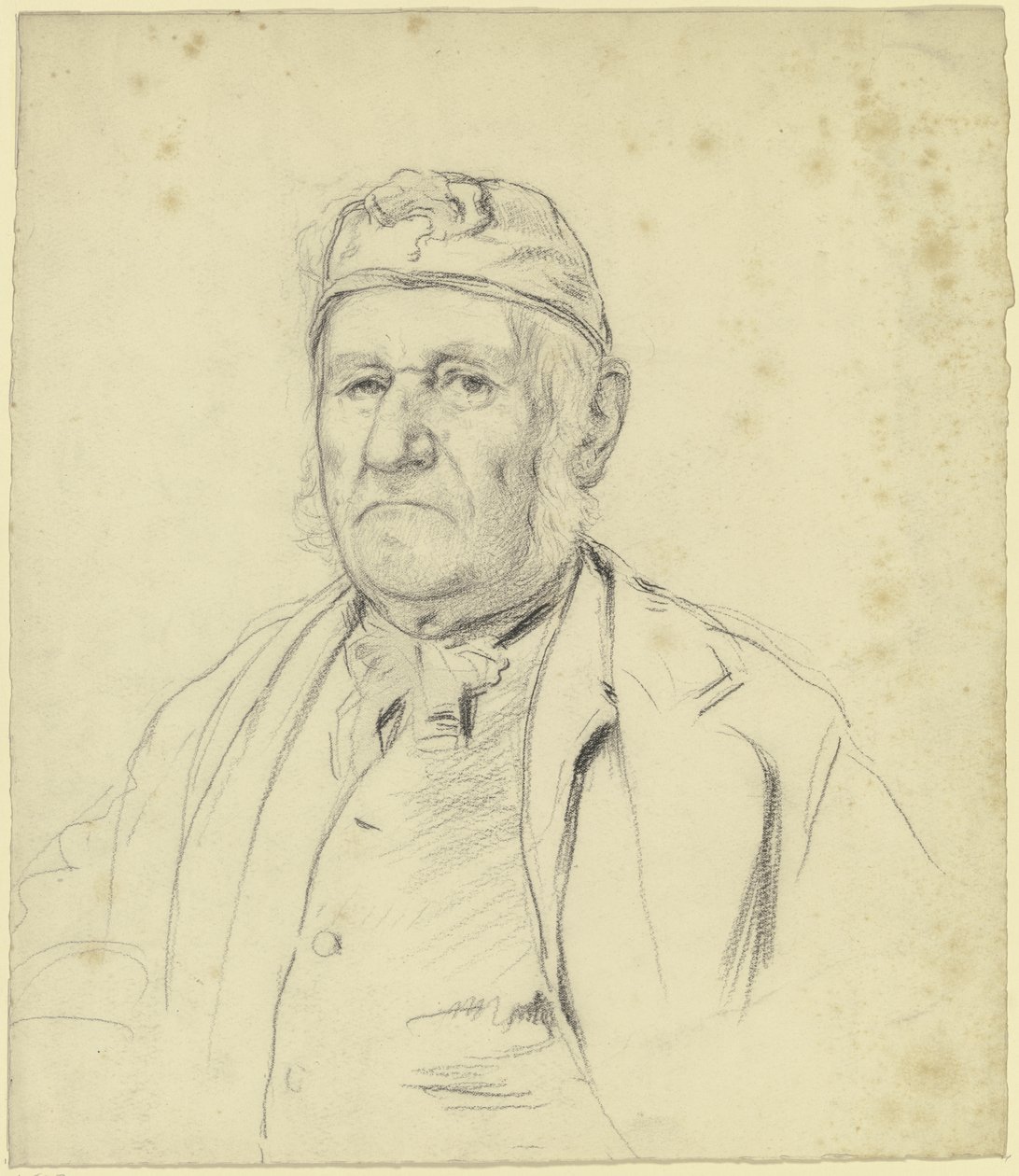 Portrait of the Old Miller of Streatley (?) by Otto Scholderer