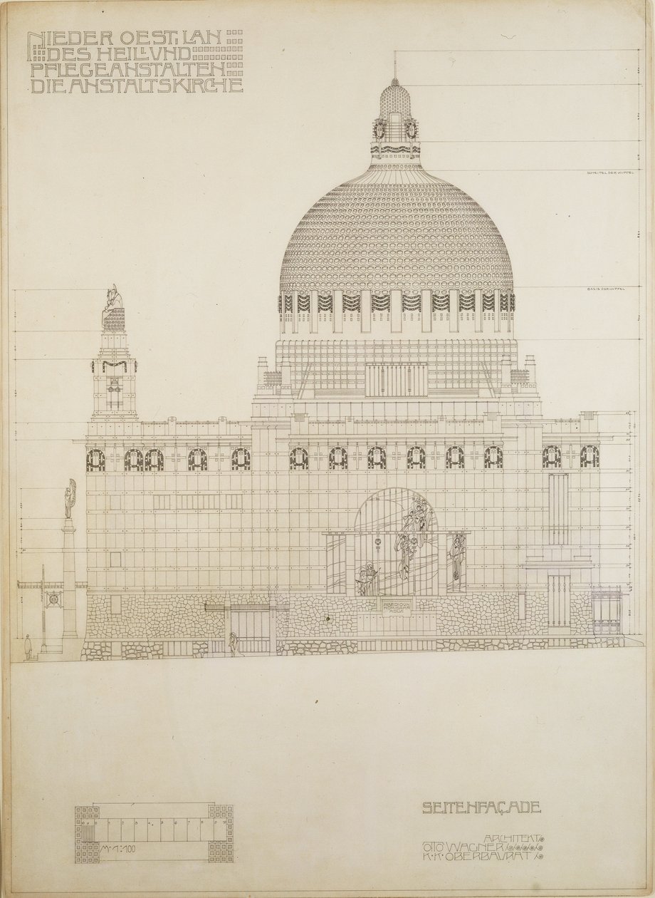 Sketch for the Church of Steinhof, Vienna