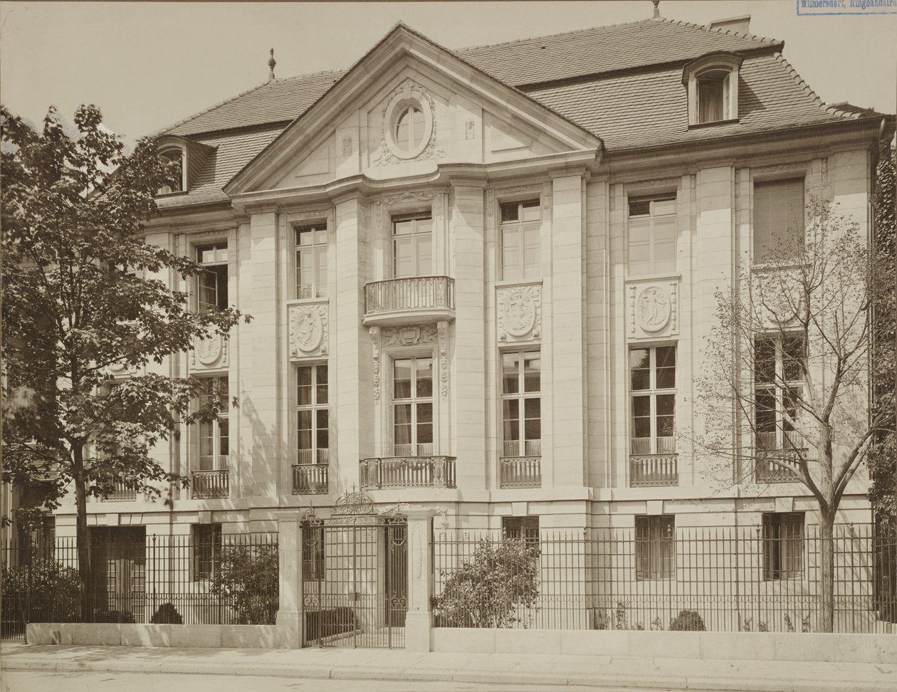 Messel, Alfred - Berlin- Residence of Dr. Eduard Simon, Former Victoriastraße 7 - 1902 1904 by Ottomar Anschütz