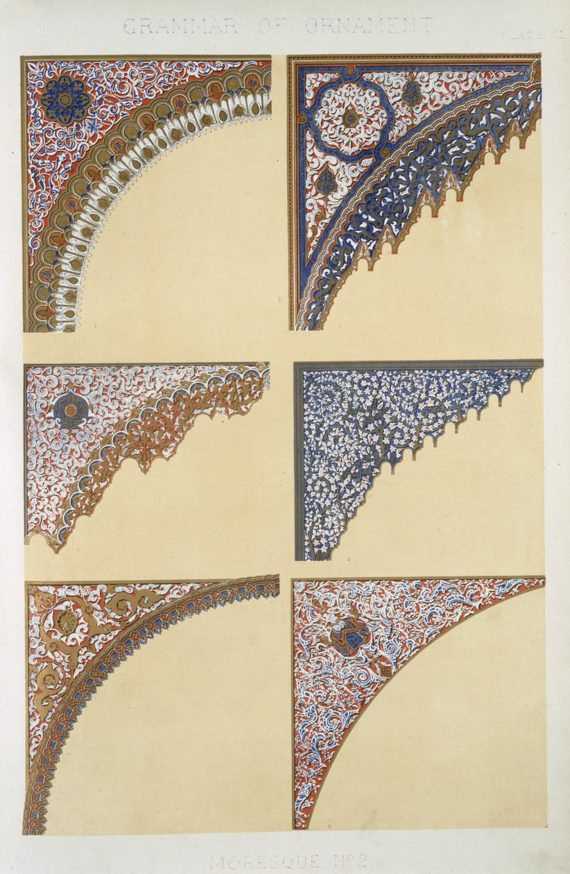 Moresque No 2, Plate XI by Owen Jones
