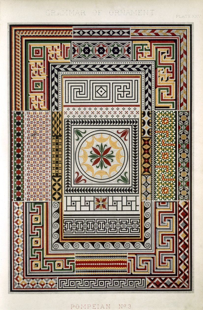 Pompeian No 3, Plate XXV, from 