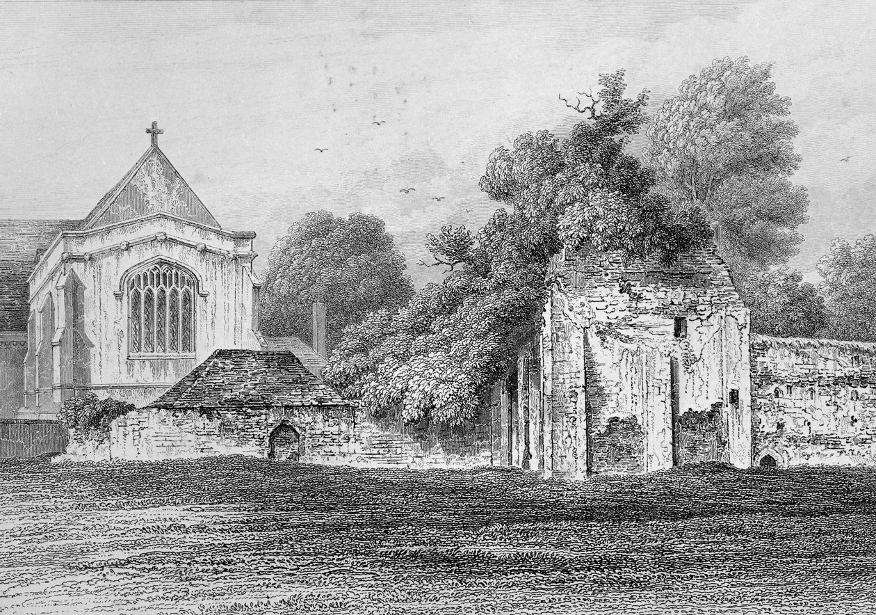 Wolvesey Castle Winchester, c.1830 by Owen Brown Carter