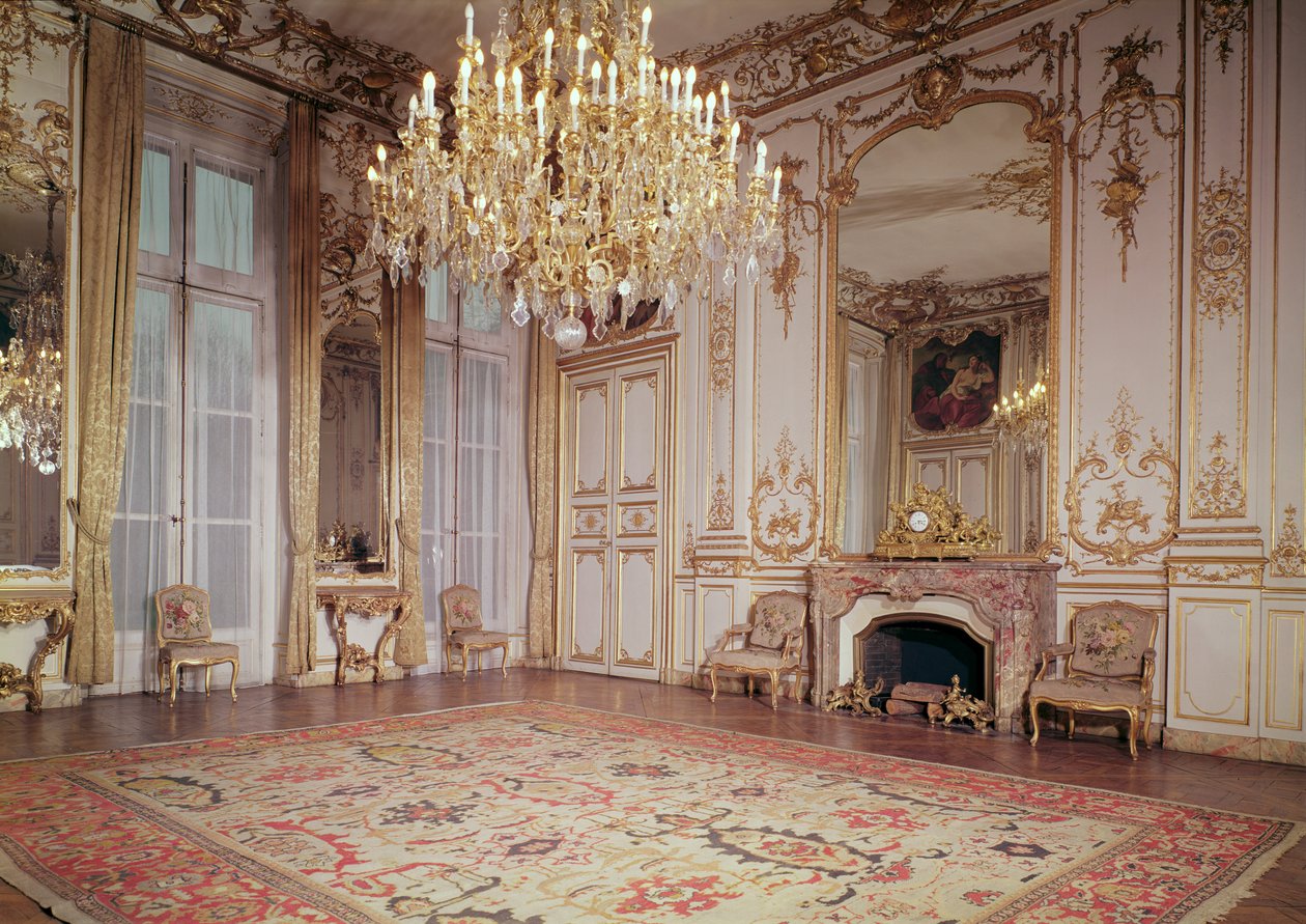 View of the Interior of the Grand Salon on the Ground Floor by P. and Leroux, J. B. Lassurance