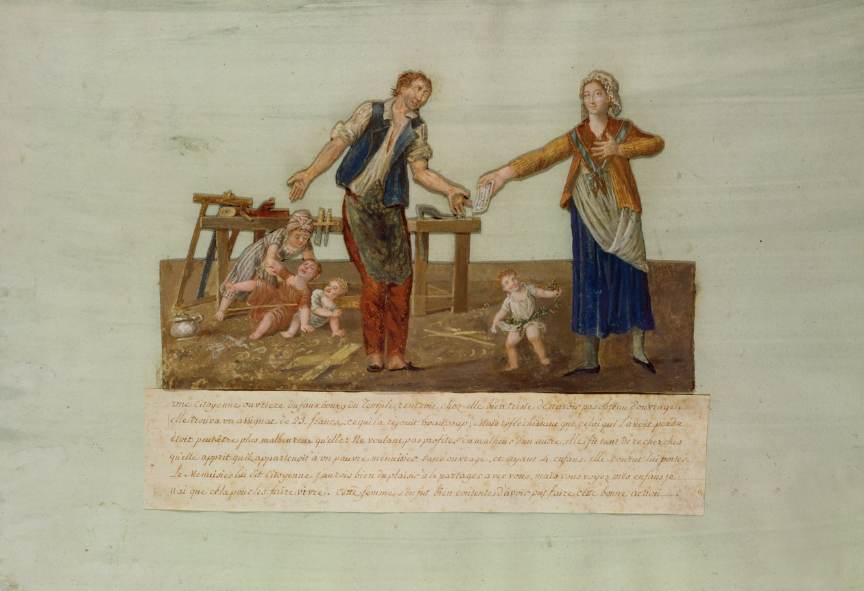 The Honesty of a Female Citizen of the Temple District in Paris by P. A. and J.B. Lesueur