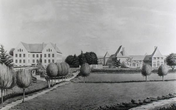 View of the Two Mills of Angecourt, Founded in 1812 by Baron Neuflize by P. Dujardin