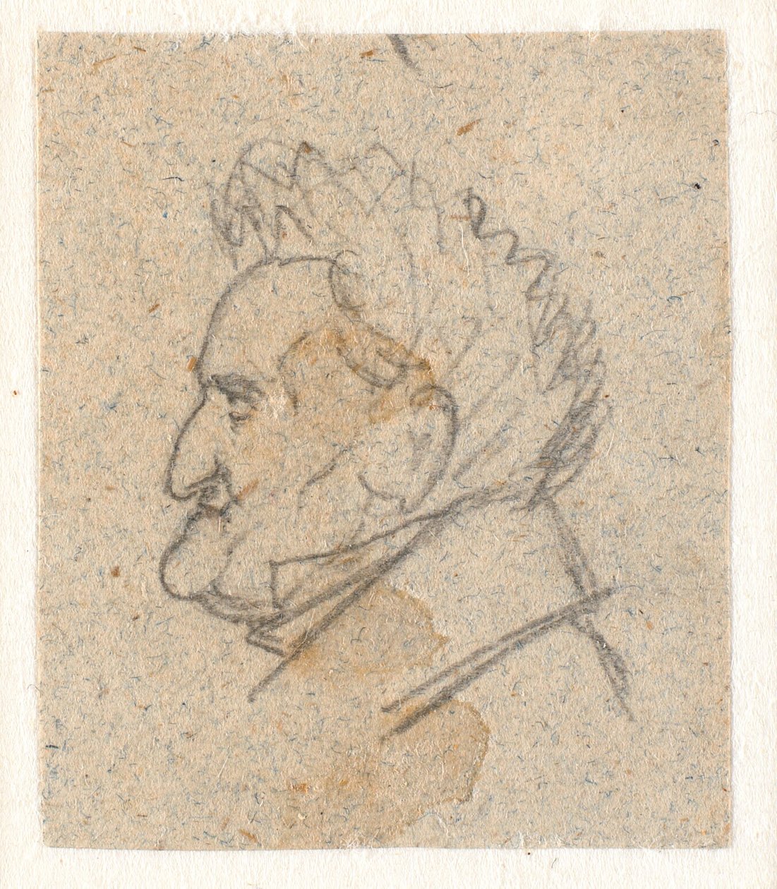 Profile Portrait of the Flower Painter C.D. Fritzsch by P.C. Skovgaard