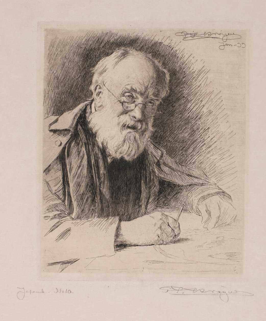 Lorenz Frølich by Peder Severin Krøyer
