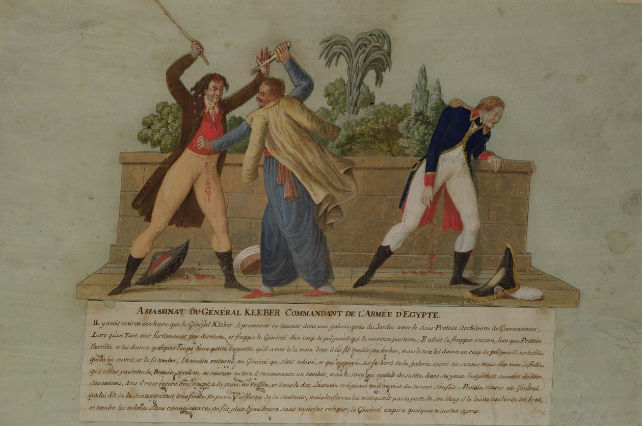 The Assassination of General Kleber by a Fanatic, 14th June 1800 by P. A. and J.B. Lesueur