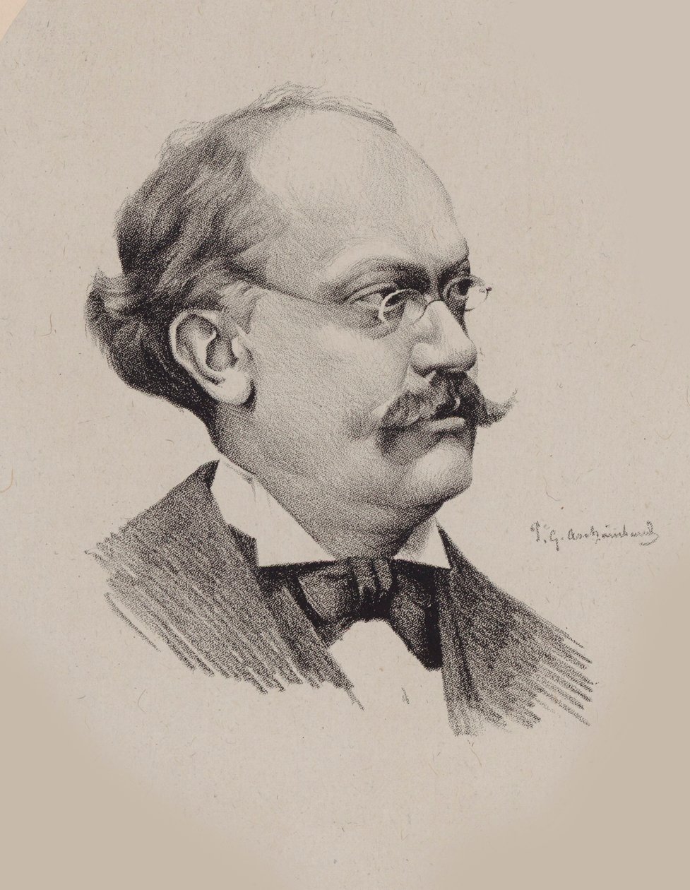 Portrait of the Composer Charles Lecocq by P. G. Archainbaud