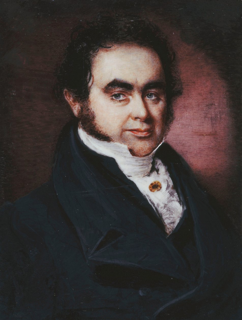 Portrait of the Navigator, James Wendell (1787-1834), Bust Length, in a Blue Coat and White Stock by P. G. Dodd