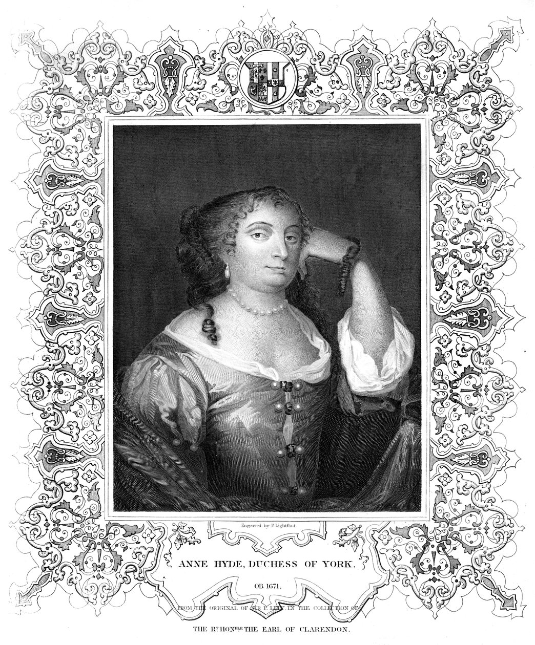 Anne Hyde, Duchess of York by P. Lightfoot