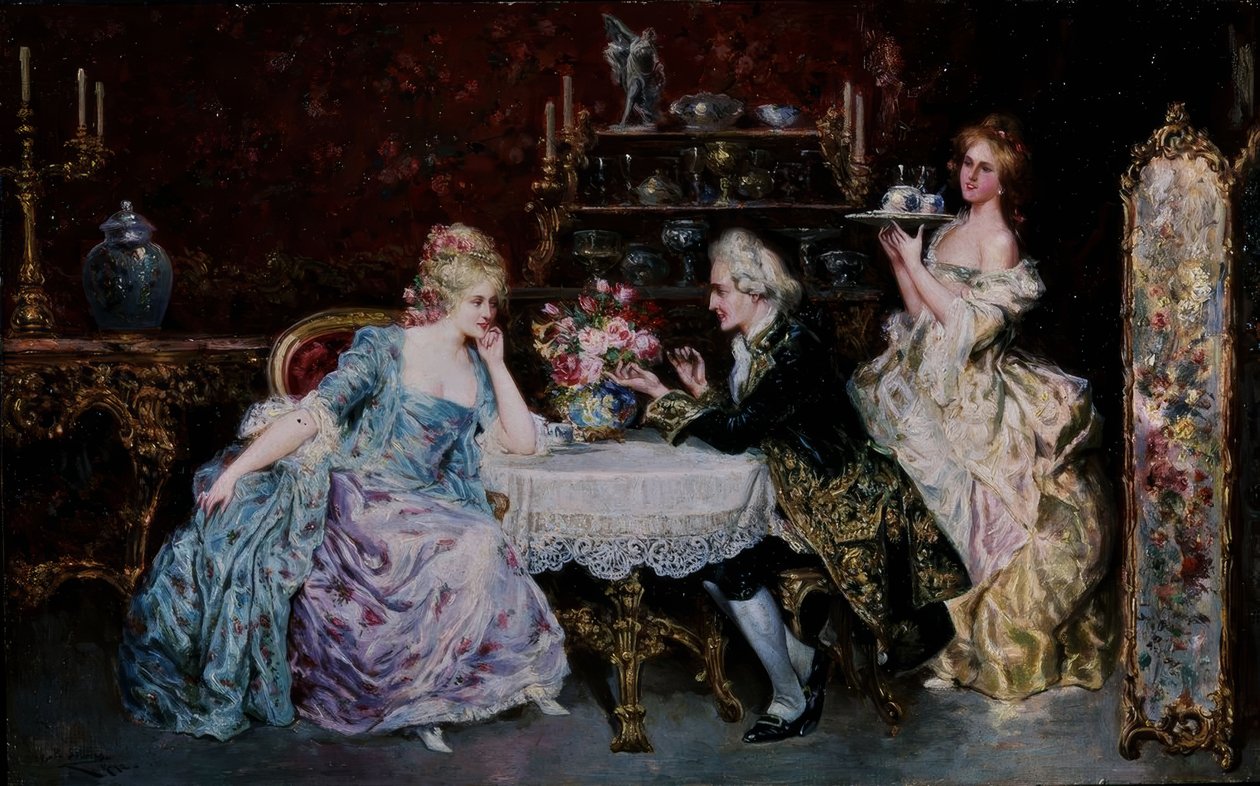 The Breakfast. Artist: Pablo Salinas. Location: Galeria Sammer, Madrid, Spain by Pablo Salinas