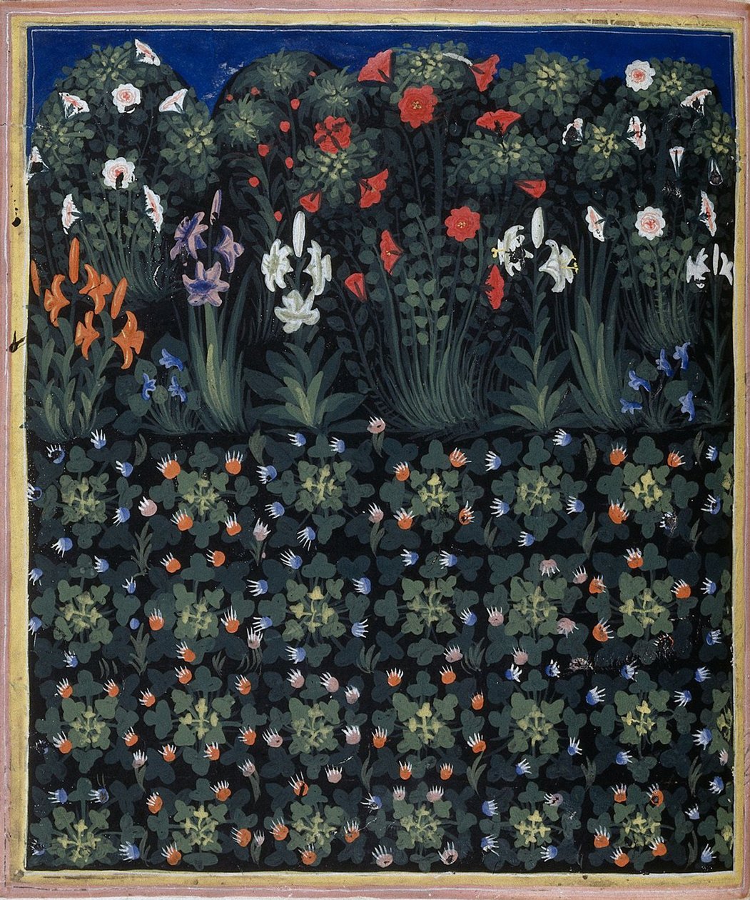 Garden from Regia Carmina by Convenevole da Prato by Pacino di Buonaguida