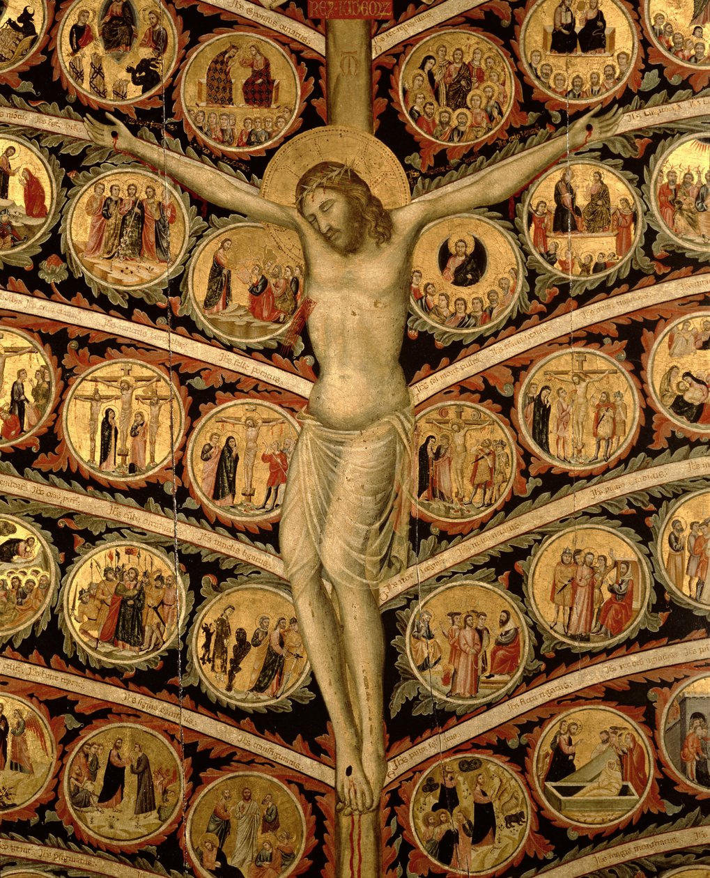 The Tree of Life (detail) by Pacino di Buonaguida