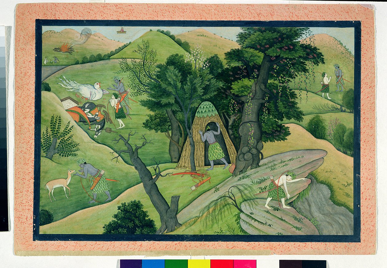 Rama and Lakshmana Wandering in Search of Sita, from the Ramayana ...