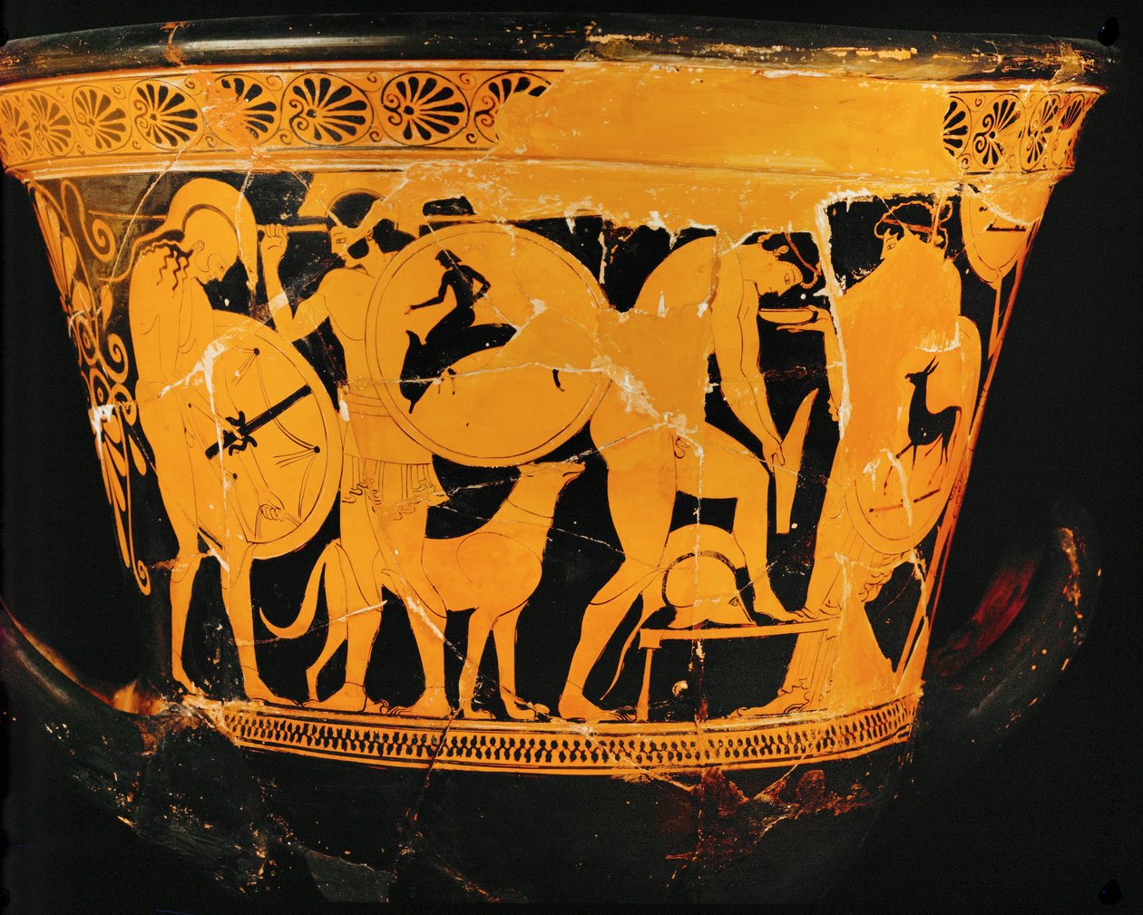 Warriors Putting on Their Armour by Painter Eucharides