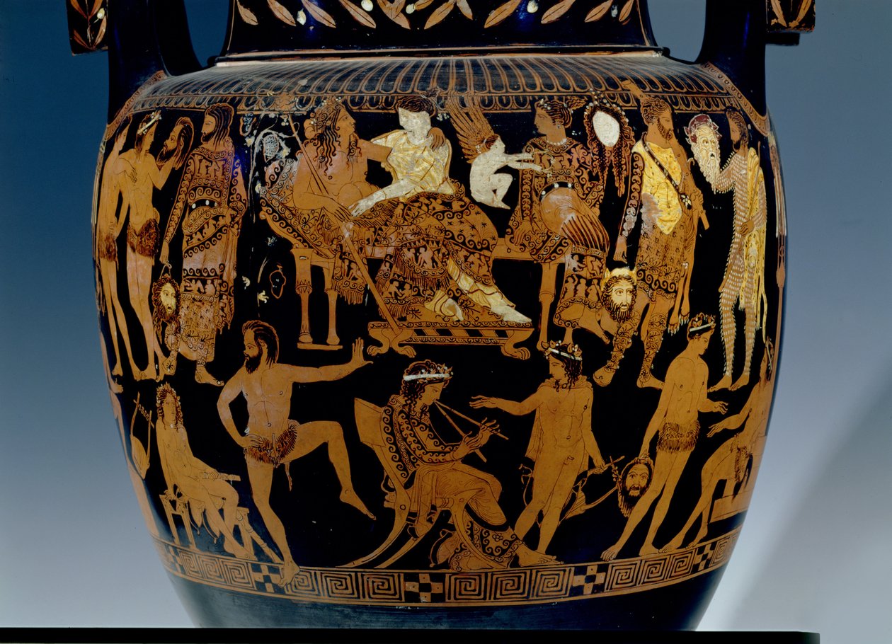 Attic Red-Figure Volute-Crater, (detail) by Painter Pronomos