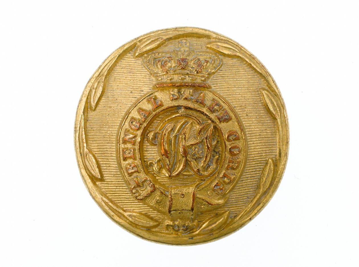 Button, Bengal Staff Corps, 1876-1891 by Pakistani School
