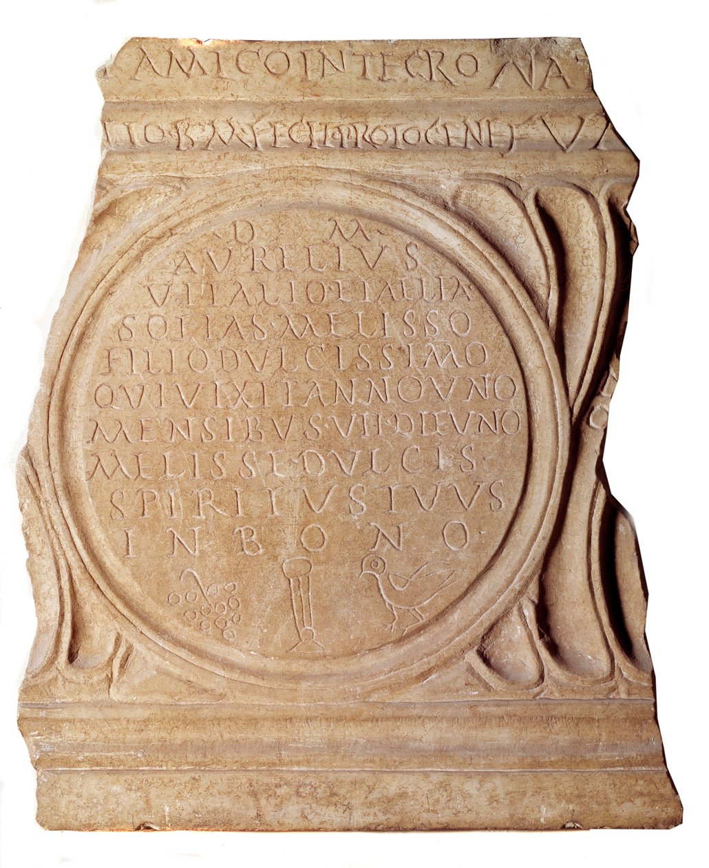 Christian Epitaph of Melissus by Paleo Christian Paleo Christian