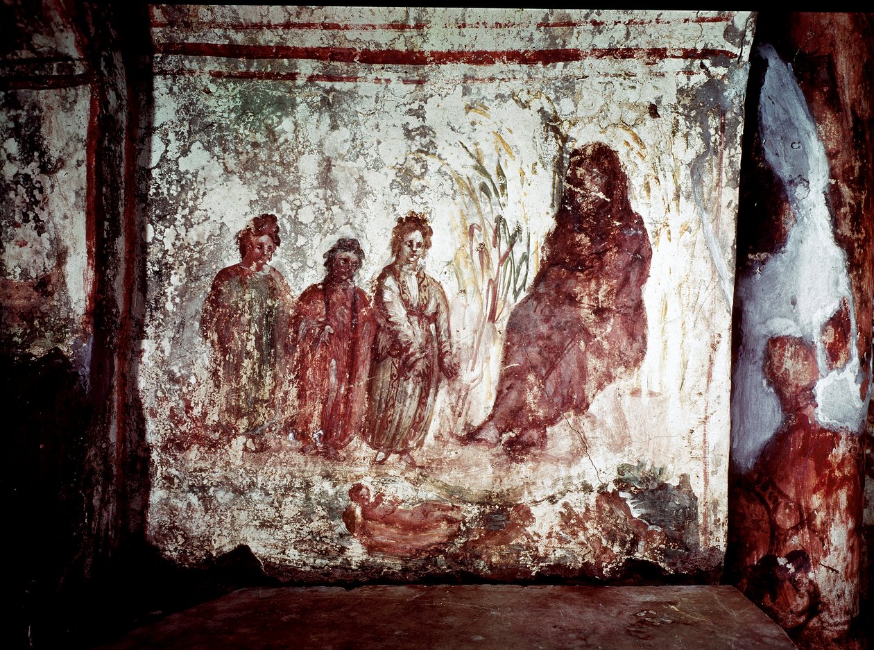 Early Christian Art: Moses Rescued from the Water by Paleo Christian