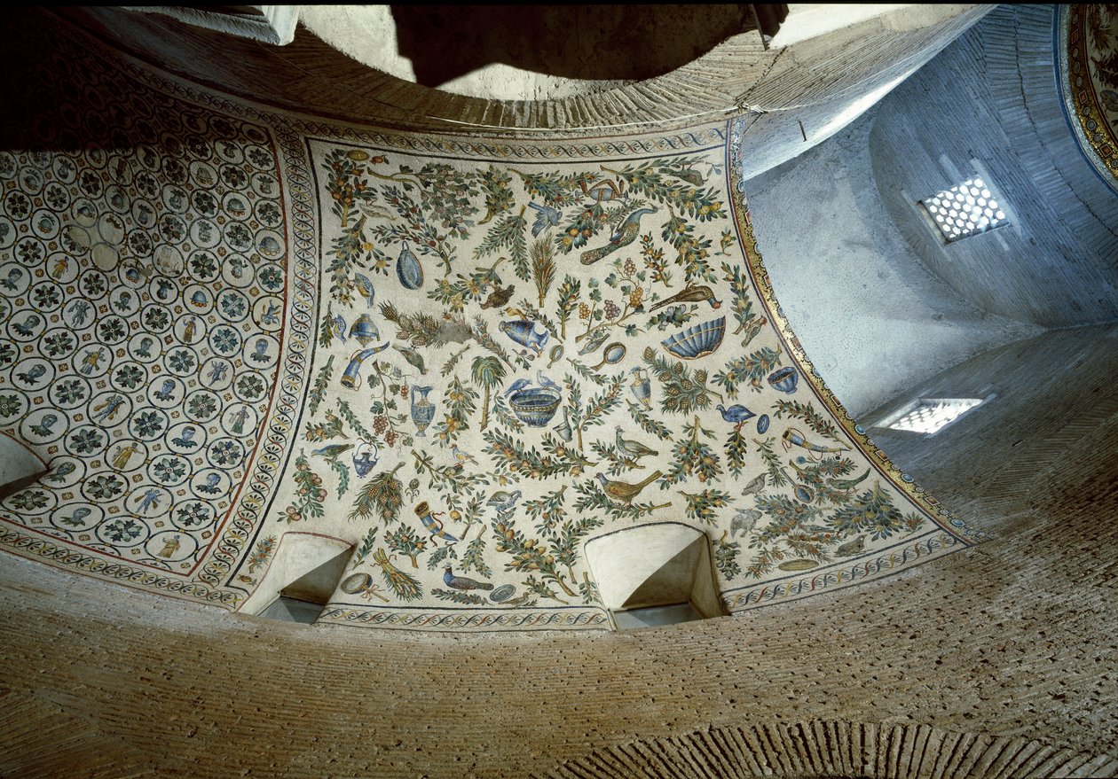 Harvest Scene (Detail of Mosaic, 4th Century) by Paleo Christian