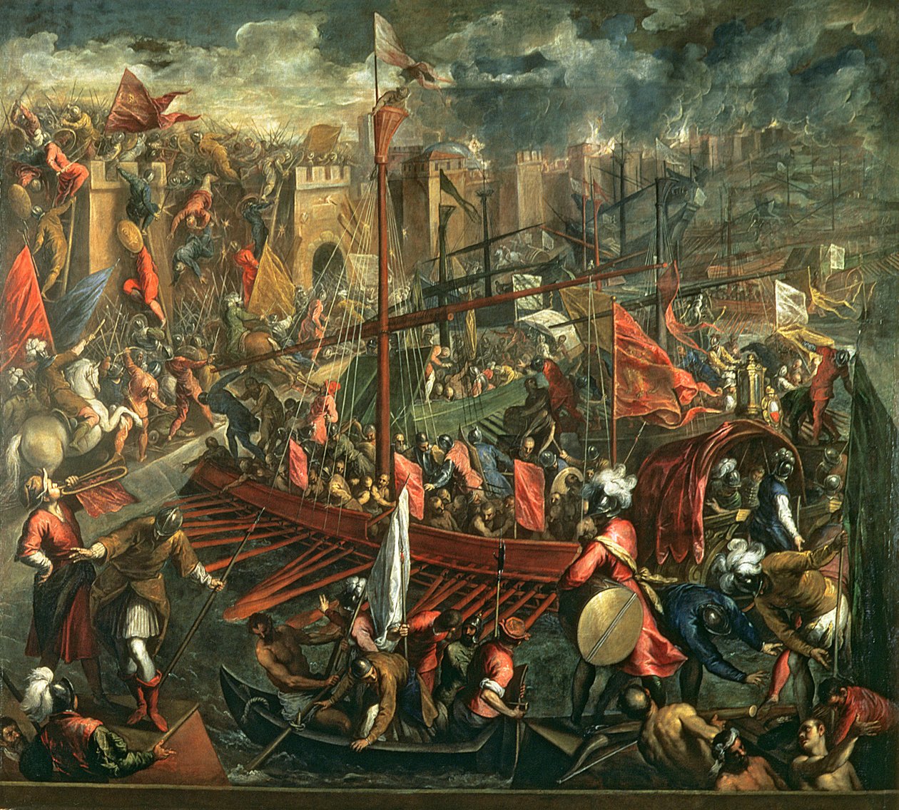 The Taking of Constantinople by Palma Il Giovane