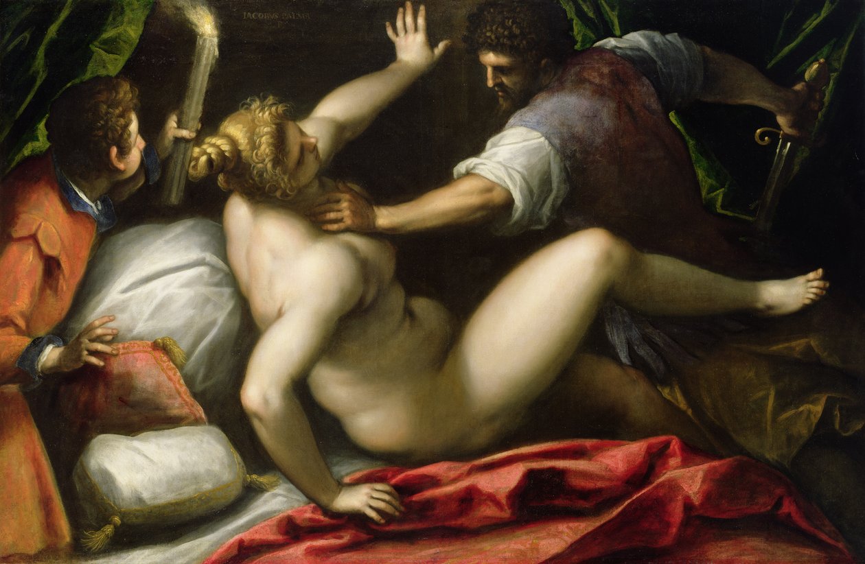 Tarquin and Lucretia by Palma Il Giovane (1548 1628)