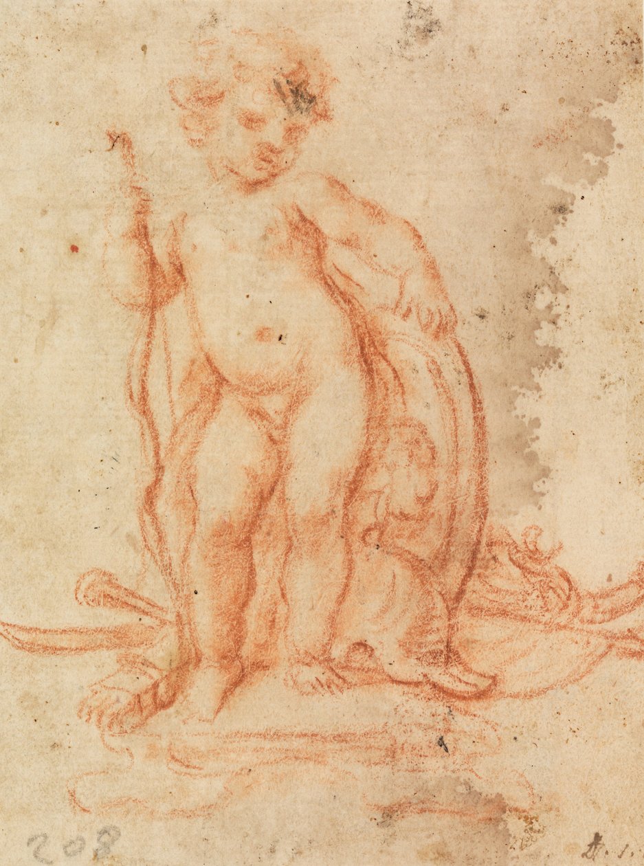 Design for Cupid and Trophy of Arms by Paolo de Mattheis