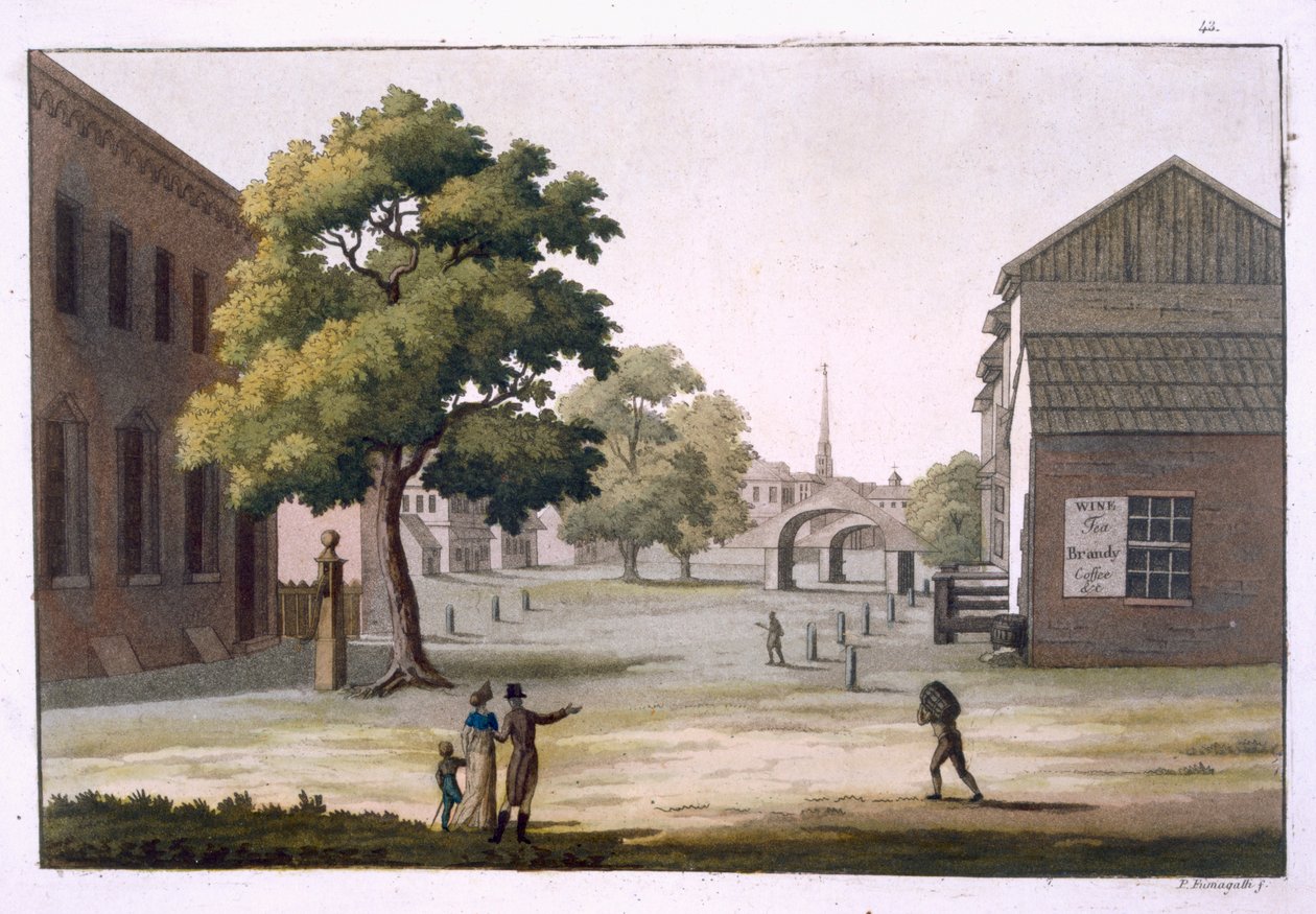 A market square, Philadelphia, Pennsylvania, from 