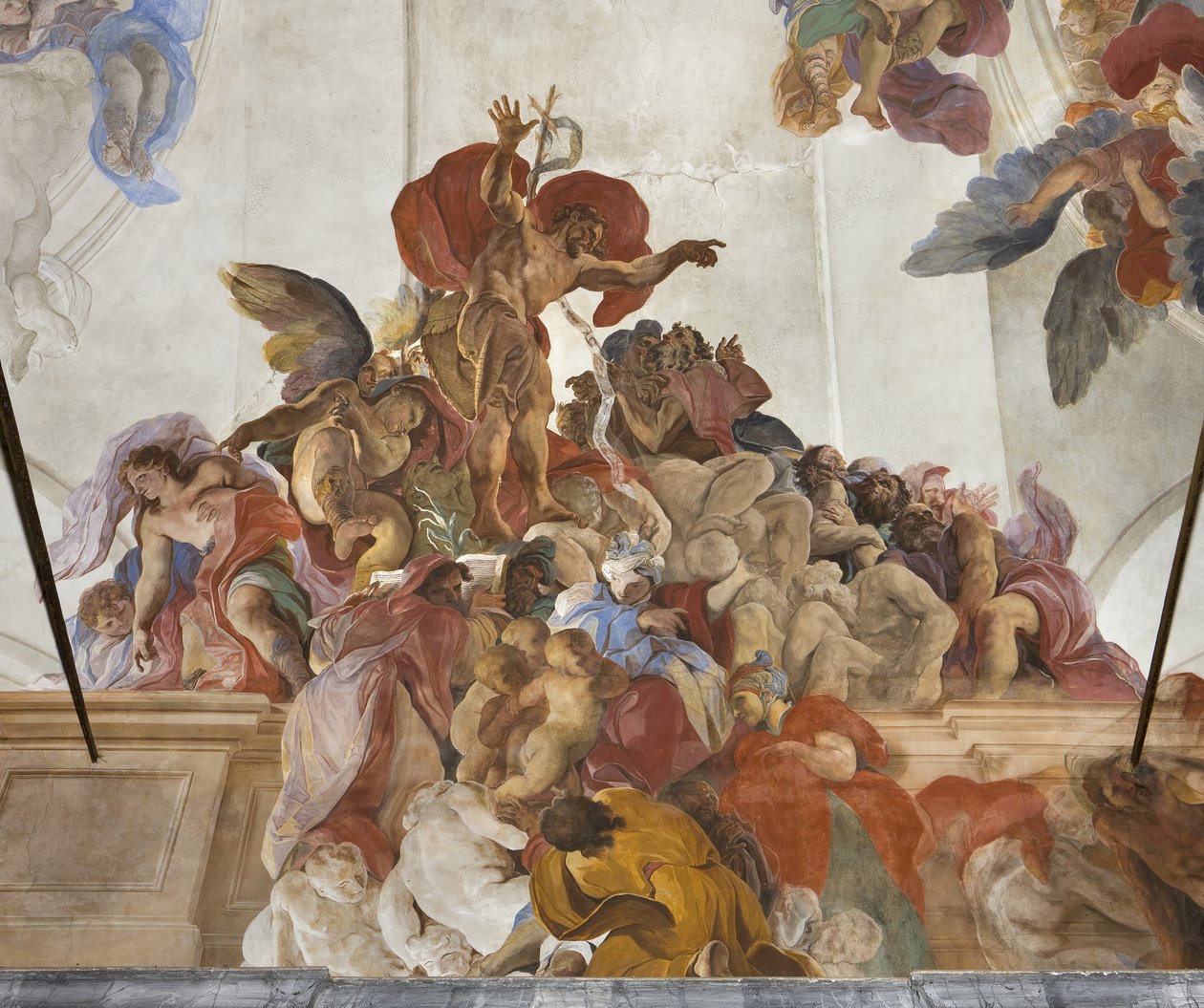 Saint John the Baptist preaching with Angels, Sybils and Prophets, c.1696-97 by Paolo Pagani