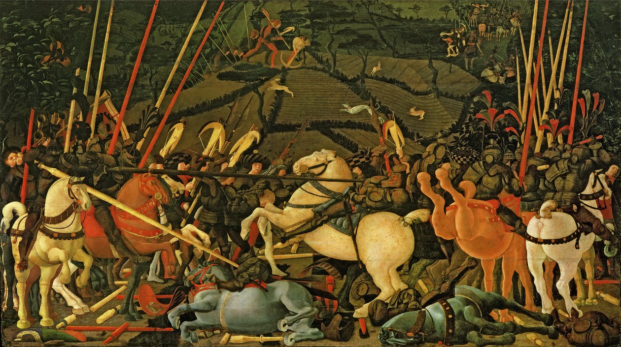 The Battle of San Romano in 1432, c.1456 by Paolo Uccello